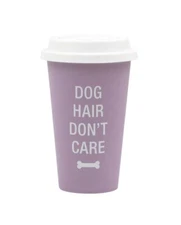 About Face Designs Dog Hair Don't Care Thermal Mug