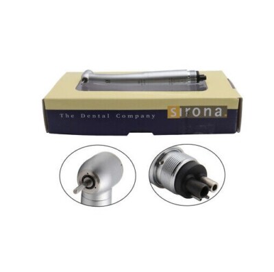 2x Sirona T3 Racer Dental High Speed Handpiece LED Fiber Optic 4Hole Push button