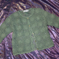 Emma's Garden Green Sweater