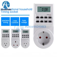 Programmable Timing Socket Electronic Timer Kitchen Timer Automatic Power Off
