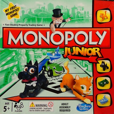 Monopoly Junior Brettspiel von Hasbro Gaming 2013 (5 Jahre+) - 100% vollständig