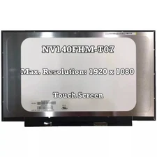 NV140FHM-T07 Display LED LCD Screen Touch Digitizer Panel Matrix 1920×1080 40Pin
