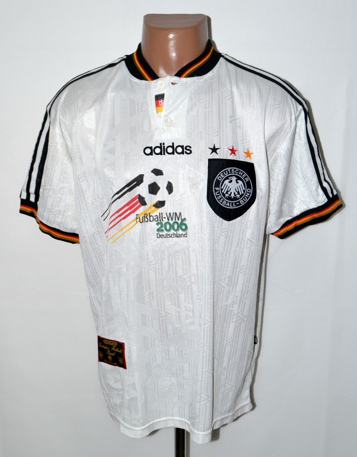 Germany World Cup 2006 1996/1997/1998 Home Football Shirt Jersey Size L Adult