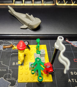 Vintage LEGO - Lego Pirates Desert Island - Set# 1481 - 100% Complete