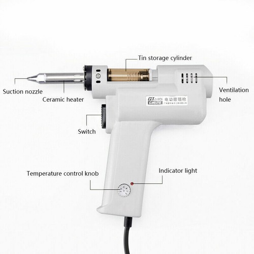 Brand New S-993A Electric Vacuum Solder Sucker Desoldering Soldering Iron Handle - Picture 4 of 6