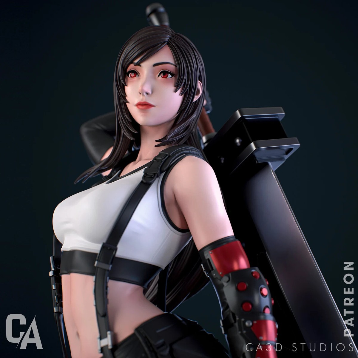 【美品】Yuna, Terra, Tifa セット Final Fantasy VII Tifa Lockheart (Hardworking Ver.) 1/4 Scale
