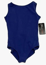 Theatricals Dancewear Leotard Bodysuit Lining Pinched Back TH5556C Navy New Girl