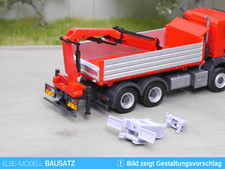 1:87 EM655 Bausatz 2x Heck Anbaurahmen für Ladekran passend für Herpa 4x4/6x6