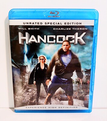 Hancock: Blu-ray HD Unrated and Theatrical Special Edition Will Smith Brand New 