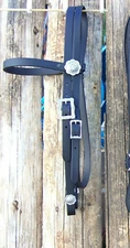 Bridle Headstall BLACK Beta Bio-thane Horseshoe Brand Conchos