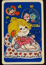 KI48 Swap Playing Cards 1 Japanese Nintendo 70's Ado Mizumori  Girl Phone Birds