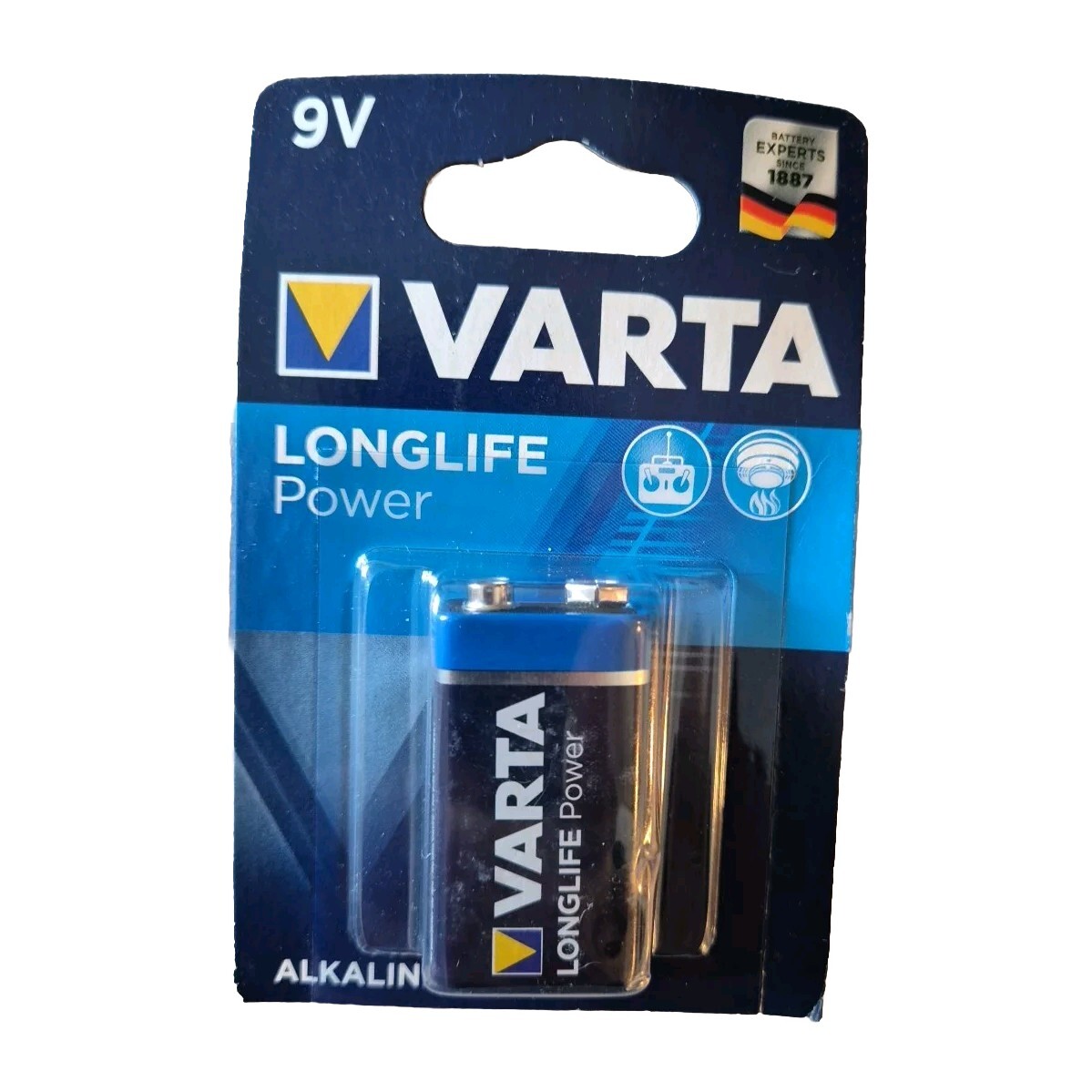 Thumbnail - Varta Longlife 9v E-block Alkaline 1er Blister / Batterie Lange