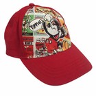 Boys Girls Disney Red Mickey Mouse Comic Strip Yippee Ball Cap Hat adjustable