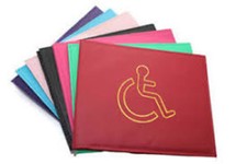 NEW PU LEATHER DISABLED BADGE HOLDER WALLET PARKING DISABILITY COVER CASE
