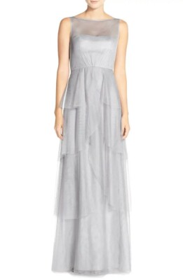 BHLDN Donna Morgan Hyacinth Dress Wedding Gown Bridesmaid Whisper Grey New 18 | eBay BHLDN Donna Morgan Hyacinth Dress Wedding Gown Bridesmaid Whisper Grey New 18 | eBay