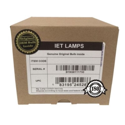 IET Genuine OEM Replacement Lamp for ASK C460 Projector (Ushio Bulb)
