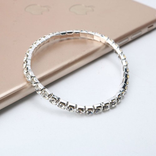 12 Pcs Shiny Women Bracelet Chain Bracelet Full Diamond Bracelet Miss