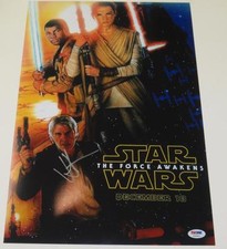 JJ J.J. ABRAMS SIGNED 12X18 PHOTO STAR WARS FORCE AWAKENS POSTER PROOF PSA COA D