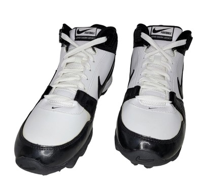 NEW! NIKE LAND SHARK LEGACY MID CLEATS BLACK/WHITE MENS SIZE 9 (396232 101)  | eBay