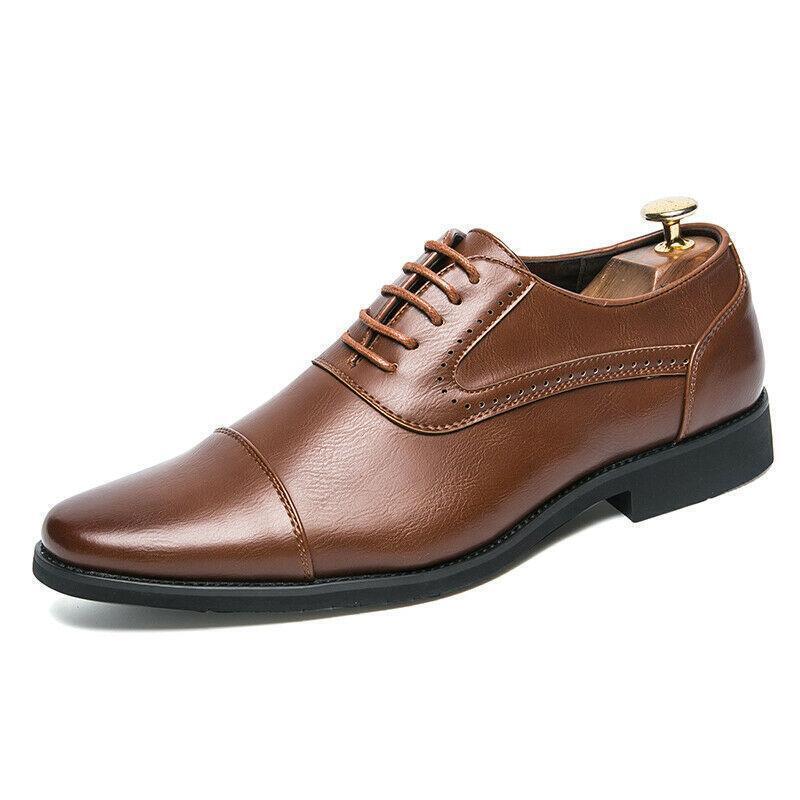 SAOLA Scarpe con pompa da lavoro da uomo matrimonio business punta Oxfords lavoro OL ufficio oversize