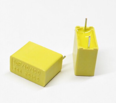 20 Stück MKT Folienkondensator 1uF  1µF  100V 10% RM15, Philips 2222-344-25105
