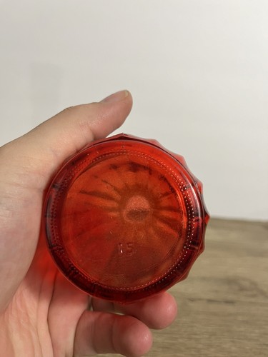 Vintage Jeanette Glass Amberina Ombre Bud Vase 9" - Picture 2 of 4