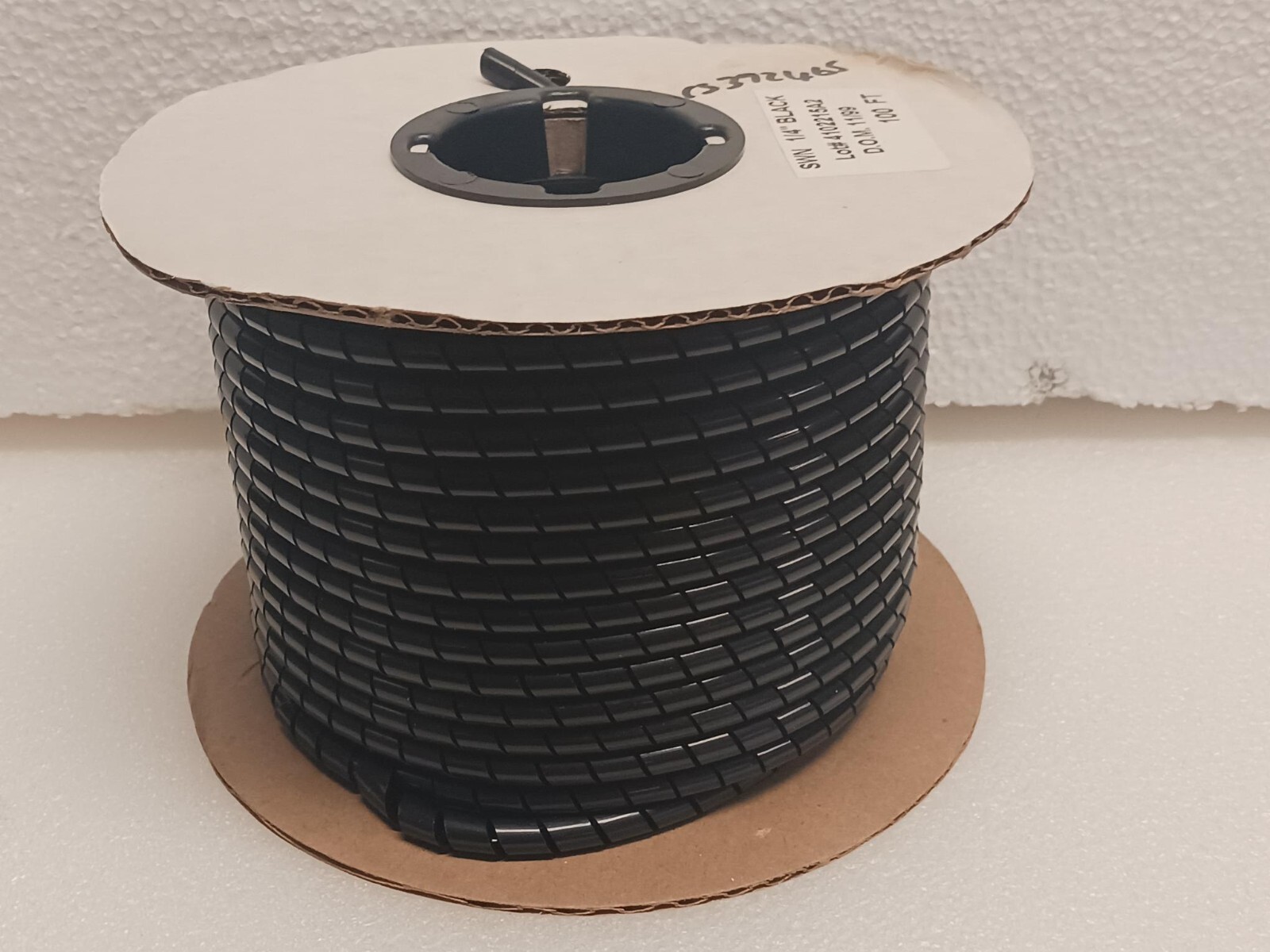 NEW Black Spiral Cable Wrap 1/4" x100ft