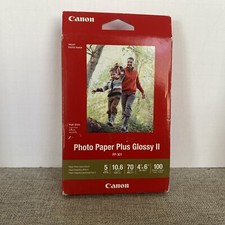 CANON PHOTO PAPER PLUS GLOSSY II 4" x 6" 1 BOX 100 Sheets