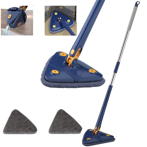 Triangel Wischmopp Set, Reinigungsmopp 360° Drehbar, Dreieckig Verstellbar DE - Bild 5 von 19