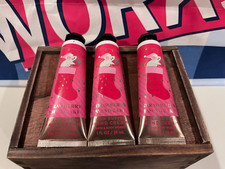 Bath Body Works Shea Butter Hand Cream STRAWBERRY POUND CAKE Set of 3 NEW