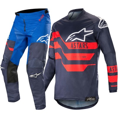 NEW ALPINESTARS 2020 RACER BRAAP RACE KIT NAVY ORANGE MX MOTOCROSS MTB SUIT BMX