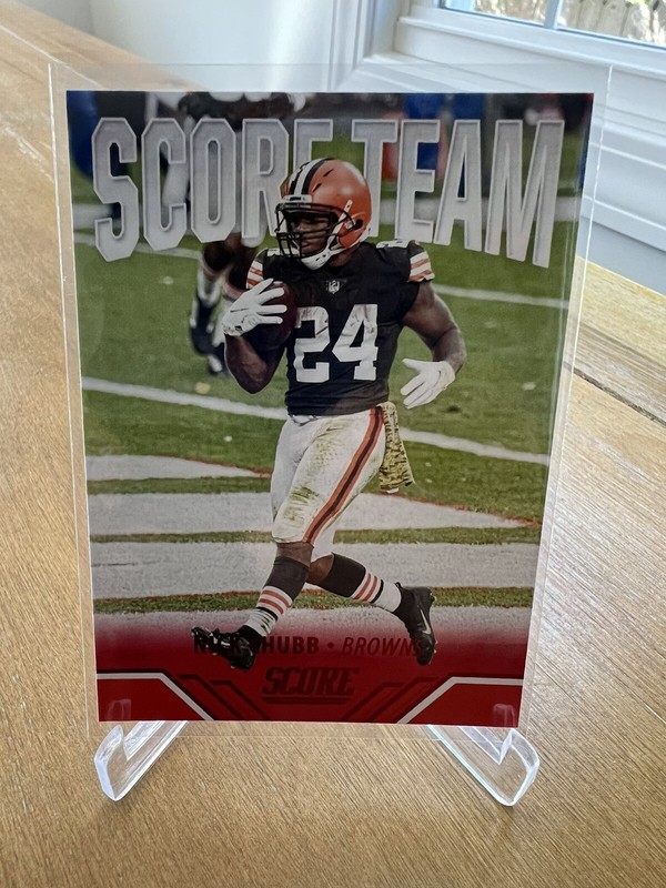 NICK CHUBB 2021 Score SCORE TEAM RED PARALLEL #ST9 - BROWNS