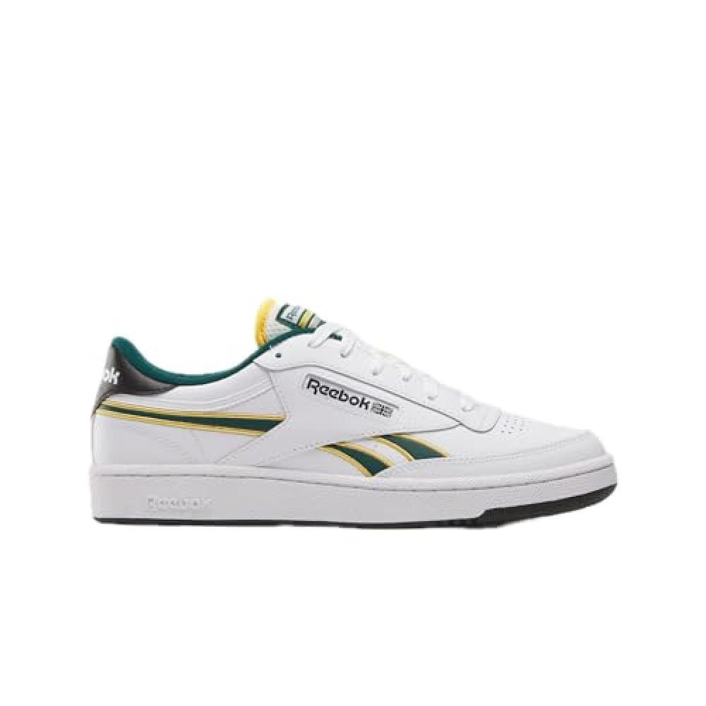 (TG. 34.5 EU) Reebok Club C Revenge, Sneaker Unisex - Adulto, White/FIERCEGOLD/C