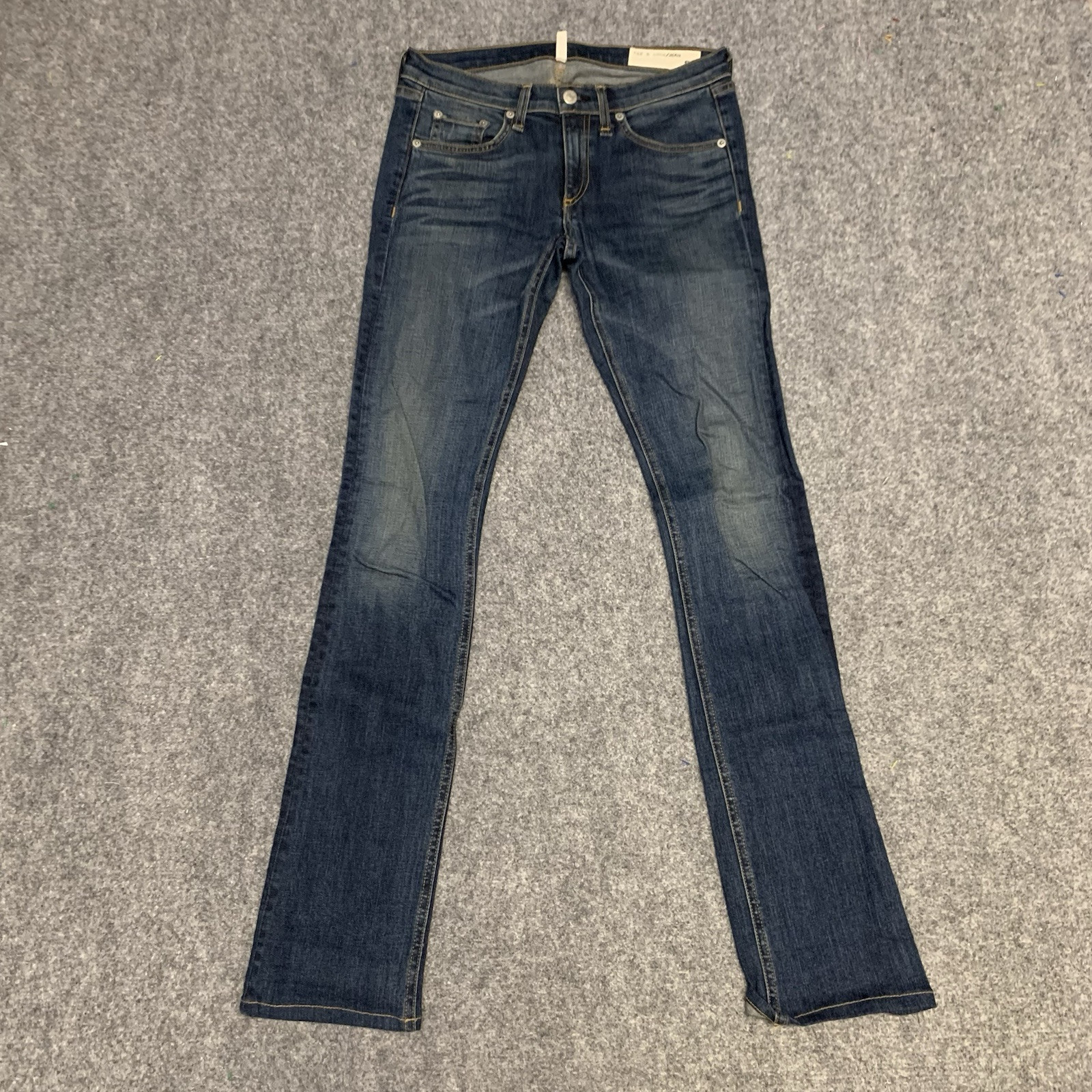 RAG & BONE Womens JEANS ankle Cigarette Blue skinny stretch denim Sz 27