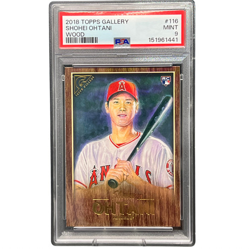 2018 Topps Gallery - Shohei Ohtani Wood Frame RC #116 PSA 9 | Baseball Angels LA
