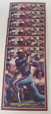 1984 Donruss Jumbo Action All-Stars (6) Andre Dawson HOF Expos Cubs