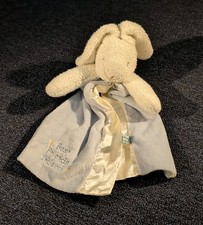 Bunnies By The Bay Blue White Bunny Best Friends Indeed Security Blanket Lovey