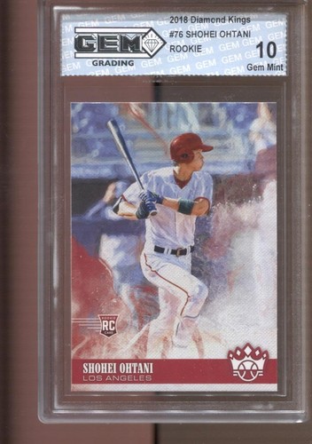 2018 Shohei Ohtani Diamond Kings #76 Gem Mint 10 RC Rookie LA Dodgers