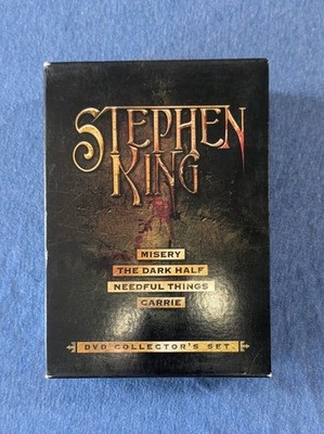 Stephen King DVD Collector s Set 2003 Carrie/The Dark Half/Misery/Needful Things