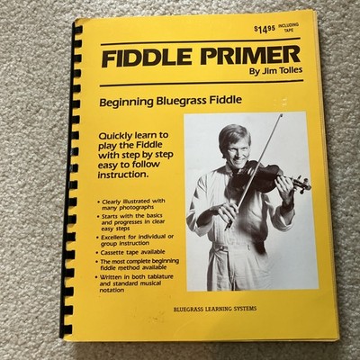 Beginning Bluegrass Fiddle Primer by Jim Tolles + cassette instructions