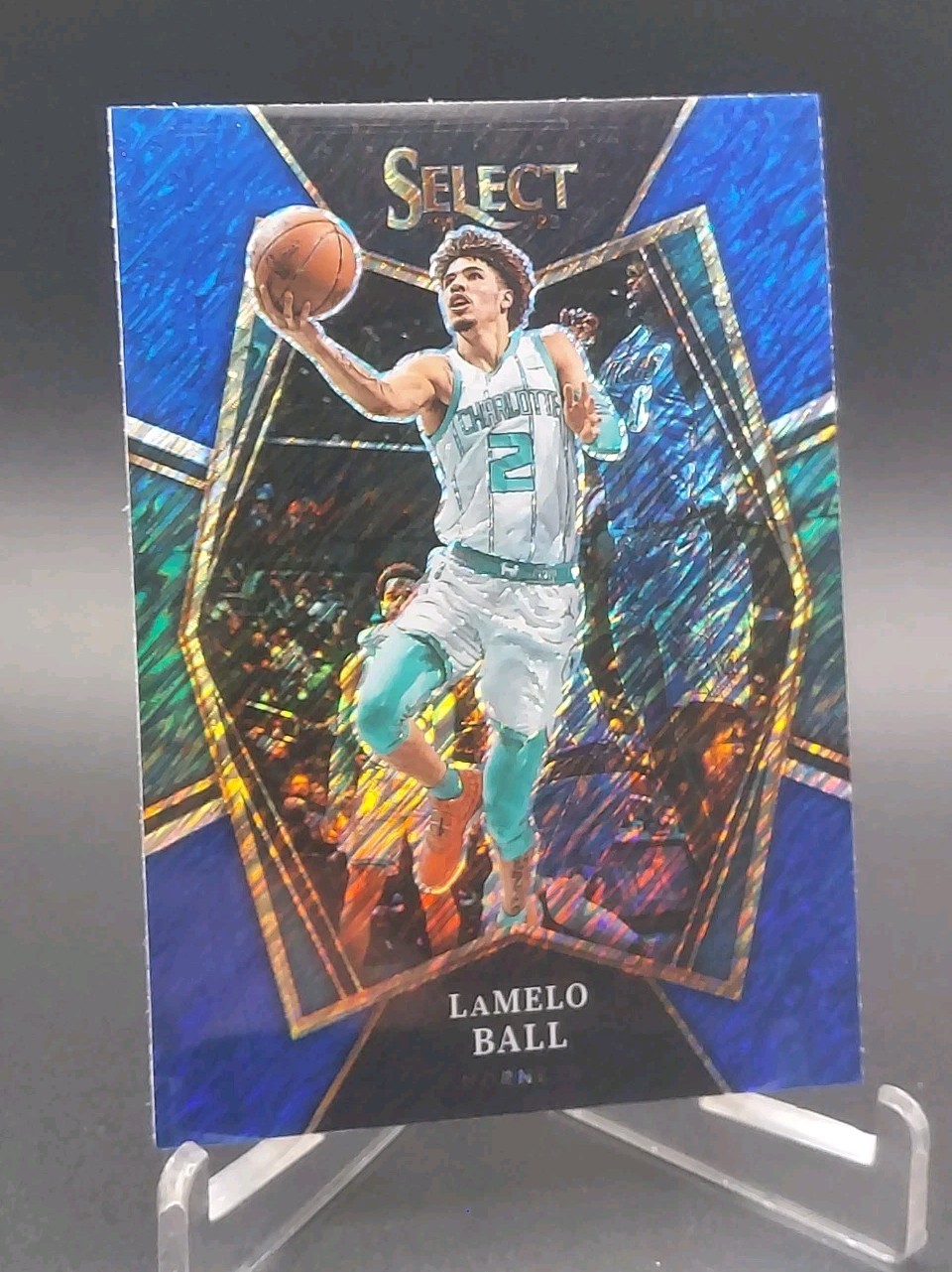 2021-22 Panini Select - Premier Level LaMelo Ball #185 Blue Shimmer Prizm 💎 