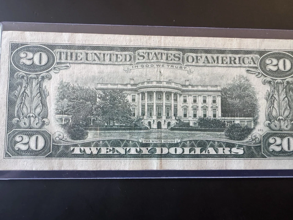 1969B $20 Bill 💵 Andrew Jackson 💎 Repeater Serial 560505 🔥 Vintage - Image 2 of 2