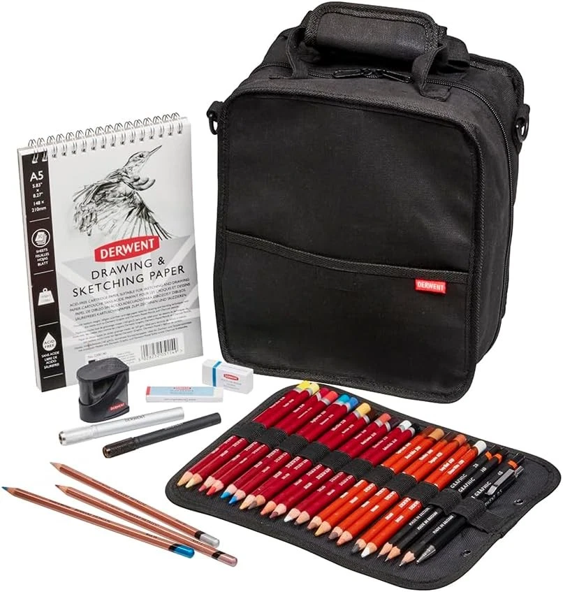 Derwent Carry-all Bag, Black, Accessories Ideal for Sketching and Drawing,...