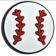 1 pc. Baseball double sided Silicone Focal Bead, Beadable accessories 12643965