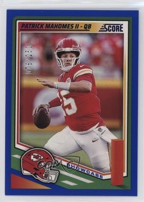 2025 Score Showcase 76/250 Patrick Mahomes II #100 o7m