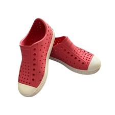Native Jefferson Slip-On Sneaker Kids C12 Pink White Water Play Beach Pool Comfy