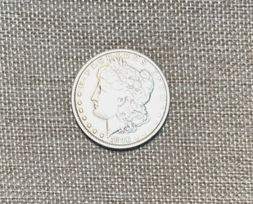 1896-0 Very Fine Morgan Silver Dollar, 90% Silver, Highly Collectible