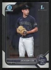 2022 Bowman Chrome Draft #BDC174 Jackson Cox