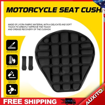 Motorcycle Comfort Seat Cushion Gel Pillow Cover Pressure Pad Relief Motorbike