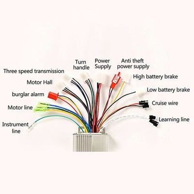 36V/48V 350W Brushless Motor Controller DC Motor Regulator Speed Controller